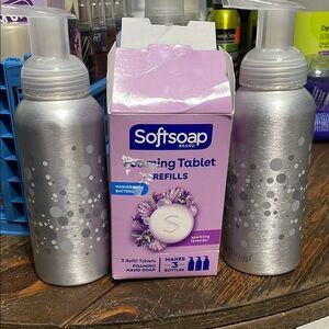 Softsoap Foaming Tablet Refills with Silver Dispensers